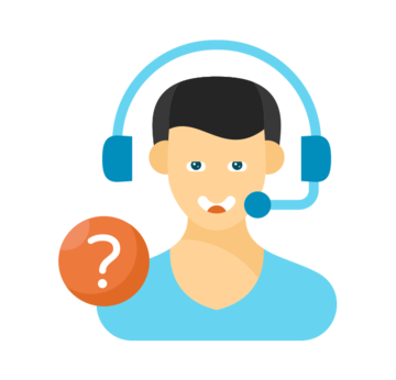 Clipart cartoon with headphones on