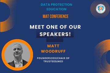 Matt Woodruff speaking at the MAT Conference 2025. Founder, CEO, Chair of Trustees, NED. Machine Learning expert.