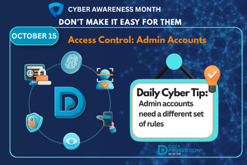 Cybersecurity graphic illustrating network access control, preventing cyber attackers from compromising school admin accounts and