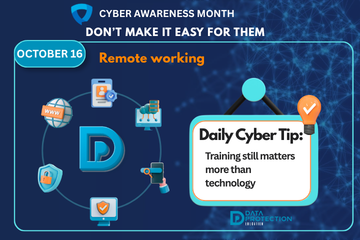 Cybersecurity awareness for remote school staff, securing access outside school walls on 16 October.
