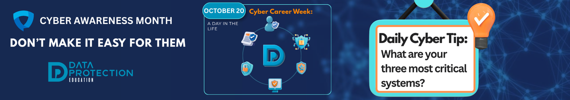 Graphic for National Cyber Security Career Week, emphasizing shared cyber security roles and responsibilities in schools