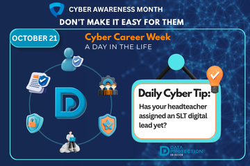 Cyber security responsibilities in schools and trusts, highlighting shared roles for protection.