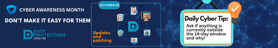 Digital calendar highlighting October 25th, symbolizing a critical cybersecurity patching deadline for system