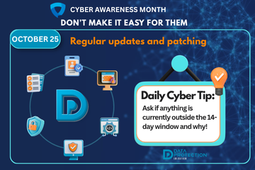 Calendar showing October 25th, symbolizing a critical deadline for cybersecurity patching and vulnerability management
