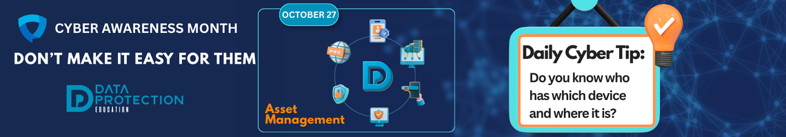 Digital assets management showing secure network devices and an information asset register.
