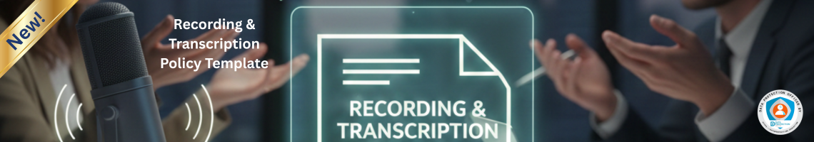 Recording and Transcription Policy Template. Manage meeting recordings with clear policy guidelines.