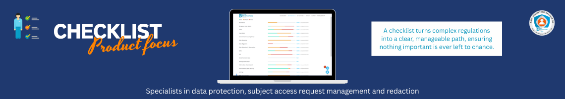 A comprehensive checklist for data protection, cybersecurity, and compliance, guiding professionals through complex tasks